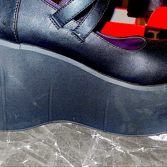 DEMONIA KERA PLATFORM MARY JANE HIGH WEDGE 4IN HEEL - Picture 5 of 5